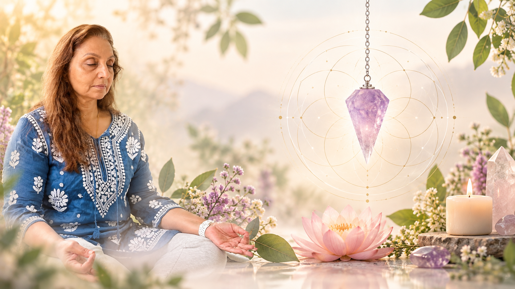 A soft, healing scene symbolising renewal and gentle release
